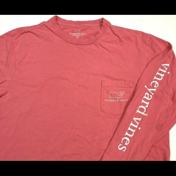 Salmon vineyard vines whale pocket graphic tee - Picture 2 of 3